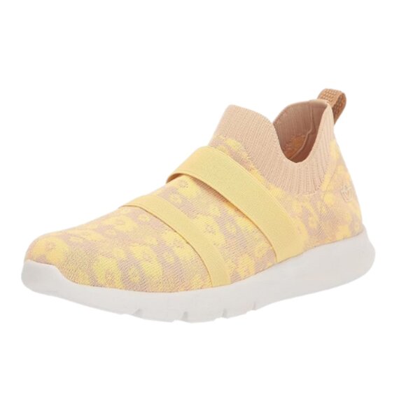 Floral Print Karma Stretch Slip-On Sneakers Almond Size 8.5D Orthotic Support - Picture 4 of 14